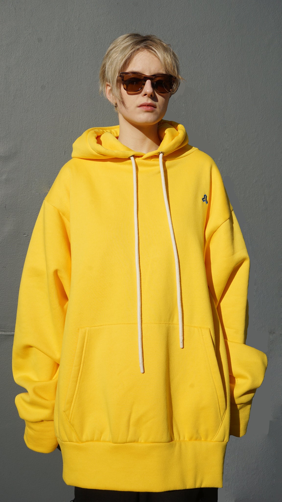 NEOFO LONDON OVERSIZED HOODED SWEATSHIRT HONEY YELLOW