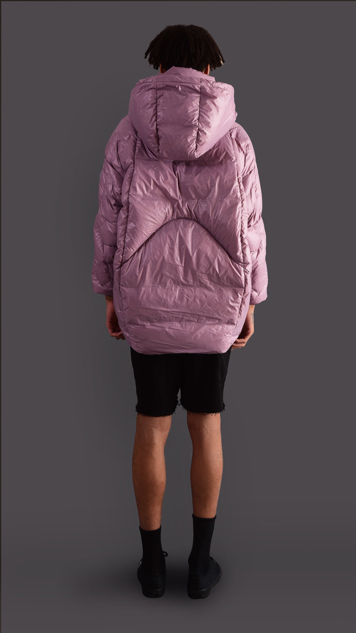 NEOFO LONDON VIOLET GOOSE DOWN OVERSIZED JACKET