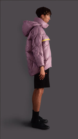 NEOFO LONDON VIOLET GOOSE DOWN OVERSIZED JACKET